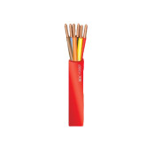 18/6 Solid FPLP Unshielded Plenum Rated Cable - 500', Red