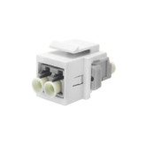 KMJ Snap-in Dual LC Multimode Adapter - Bright White