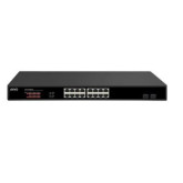 Conmutador PoE Gigabit 10/100 / 1000M de 16 puertos y 270 W con 2 SFP de 1000 Mbps