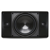 Indoor/Outdoor Single-Point Stereo Speaker 5-1/4" Woofer Black