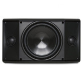 Altavoz estéreo de un solo punto para interiores/exteriores, woofer de 5-1/4" - Negro