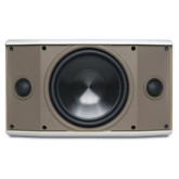 Indoor/Outdoor Single-Point Stereo Speaker 5-1/4" Woofer White