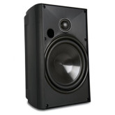 Altavoz exterior con woofer de polietileno de 5,25" y tweeter de 1", negro