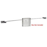 T-Bar Bracket Used with 1-1/2 or 2-1/8 in Deep Box (Caddy Bar)