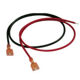 18" Battery Leads - 18 AWG - Red and Black