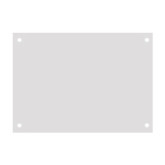 Mier Products Inc BW-2016NMPO Plastic Back Panel For Enclosure BW-20168