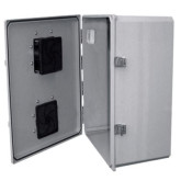 Gabinete para exteriores de policarbonato gris NEMA3R 20" X 16" X 8"