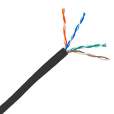 1000Ft Cat 5E UTP 24/4 CMR Cable - Black