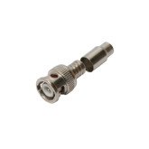 Conector BNC (macho) de engarce a presion 2 piezas 50 ohmios para RG-6