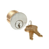 Camden Door Controls CM-CYL60-KA 1-1/8" Mortise Cylinder, Keyed Alike, Chrome Finish