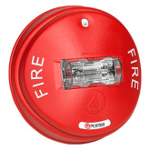 24V Ceiling Mount Selectable Candela Strobe - Red