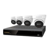 NVR y Kit de Cámara: NVR 4K de 4 Canales + 4 Cámaras IP de 5MP + Disco Duro de 2TB