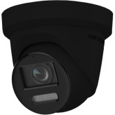 8 MP ColorVu Strobe Light and Audible Warning Fixed Turret Network Camera - Black