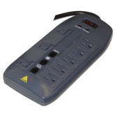 8 Outlet Surge Protector 120 VAC with RJ11 1 In/2