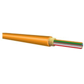 Cable de Fibra Optica Plenum para Interiores/Exteriores, 6 Fibras, Aguamarina - por Pie