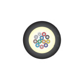 12 Fiber SingleMode Bend Tolerant Ultra Fox Fiber Optic Cable - Riser Black Jacket
