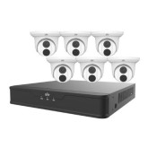 8-Channel NVR and (6) 4MP Fixed Eyeball Network Cameras