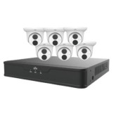 (6) 4MP 2.8mm Fix Dome Network Camera and 8-Channel NVR Kit - 2TB HDD