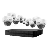 16 Channel PoE H.265+ NVR and (12) 4 MP Turret Cameras 2.8MM