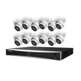 Kit 4K PoE (12) Cámaras IP de 8MP de 2,8 mm y NVR PoE Acusense de 16 Canales