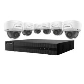 KIT NVR 8 Channel 2TB (6) 4MP Outdoor Dome 2.8MM Camera