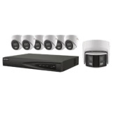 6 x 4MP ColorVu Turret +180°Panoramic IP KIT