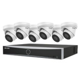 Kit 4K PoE (6) Cámaras IP de 8MP de 2,8 mm y NVR PoE Acusense de 8 Canales