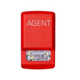 Eaton Eluxa Luz Estroboscópica LED de 24 V - Roja, Inscripción "AGENT"