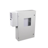 White Heavy-duty Metal Enclosure with Temperature Control 36" x 24" x 8"