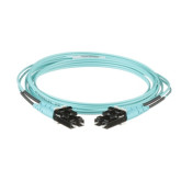 Opti-Core® 2 Fiber Patch Cord, OM3, LC Duplex, Riser, 2 meters