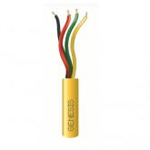 22/4 Solid Riser Cable - 500', Yellow