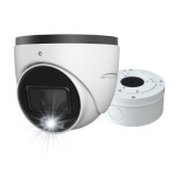 Cámara Tipo Torreta HD-TVI de 2MP con Intensificador de Luz Blanca y Caja de Conexiones
