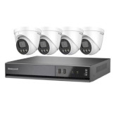 Color Night Vision (CNV) Video Surveillance Kit, 4- Channel NVR (x 1) + 5 MP Ball Cameras (x 4)