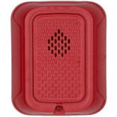 Indoor Selectable-Output Horn, Wall Mount, Red