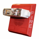 4 Wire Horn Strobe Wall  - Red