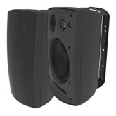 8" 3-Way Surface-Mount Speakers - Black