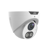 Cámara de Red Tipo Globo Ocular Fija con Luz Inteligente HD de 8MP y Advertencia Audible