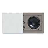 In-Wall LCR Speaker With Dual 5 1/4" Graphite Woofers And Pivoting 1" Aluminum Tweeter