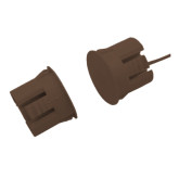 1" Diameter Recessed Magnetic Contact - Brown