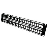 Panel de Conexión Sin Carga, 48 Puertos, 2 Unidades de Rack