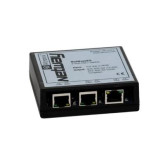 PoE-powered 2 Port PoE/PoE+ Switch - Modular Plastic Case