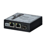 Conmutador/Convertidor de Medios Reforzado 3 Puertos Ethernet a Fibra PoE+