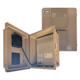 14x12x8 Fiberglass Weatherproof Vented NEMA Enclosure with Cooling Fan, 120 VAC Outlets & Power Cord