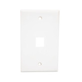 Placa de pared Keystone blanca de 1 puerto UL