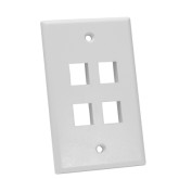 Keystone Wall Plate 4 Port