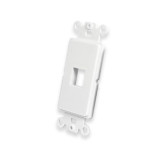 Decor Keystone Wall Plate, Single-Gang - White