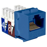 Cat 5E Slim-Style 90 Degree Keystone Jacks, 8P8C