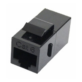 Quest Technology International NKJ-6002 CAT6 Inline Coupler, RJ45, 8P8C, Black