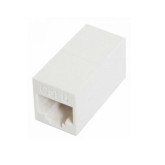 Acoplador en línea CAT6 RJ45 8P8C - Blanco