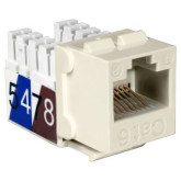 Cat6 Slime-style Keystone Jacks - 8P8C - Light Almond UL